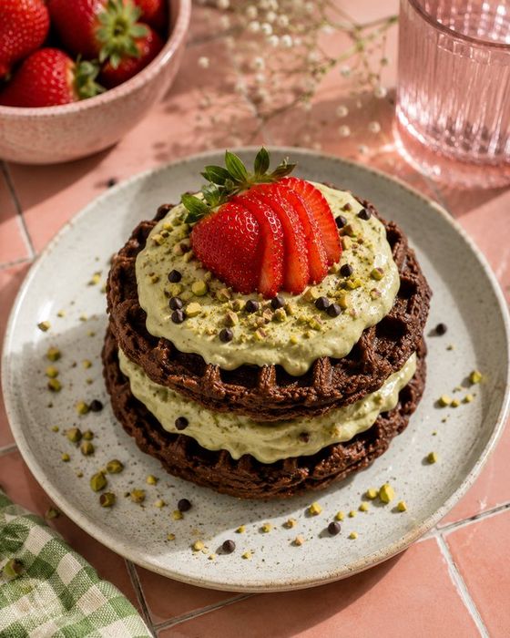 Chocolade chia wafels