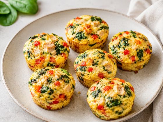 Egg bites met tonijn en groenten